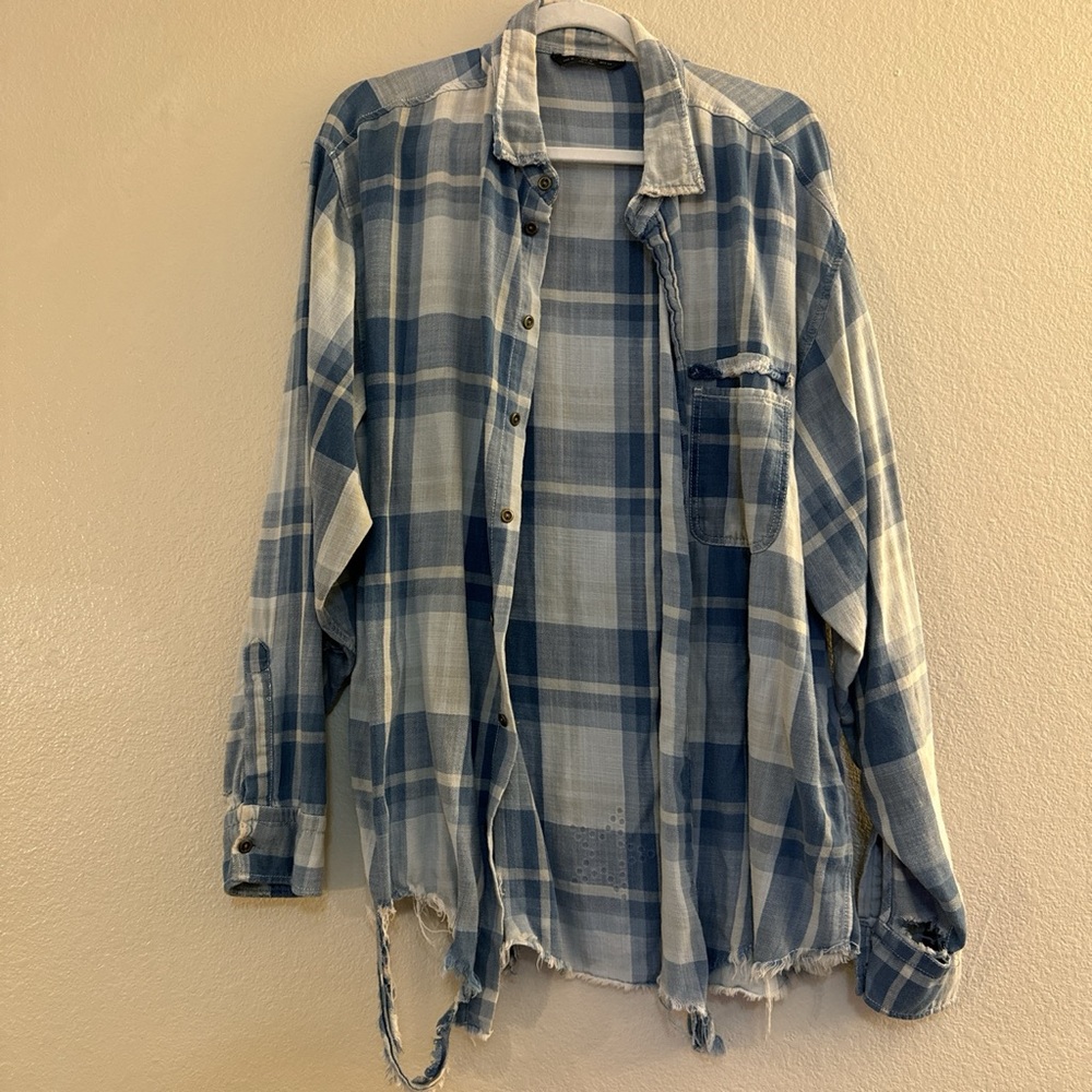 Zara vintage ripped shirt